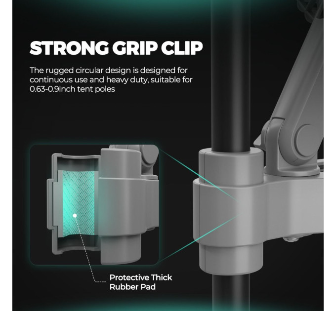 Вентилятор-кліпса Mars Hydro 6 дюймів для намету з автоматичним осцилятором