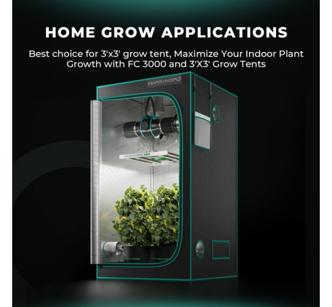 MARS HYDRO SMART FC3000 300W SAMSUNG LM301B LED GROW LIGHT
