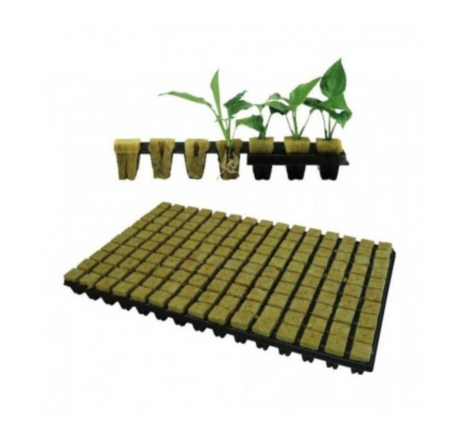 Кассета Grodan 2,5x2,5x4cm - 150шт - кубики из минеральной ваты